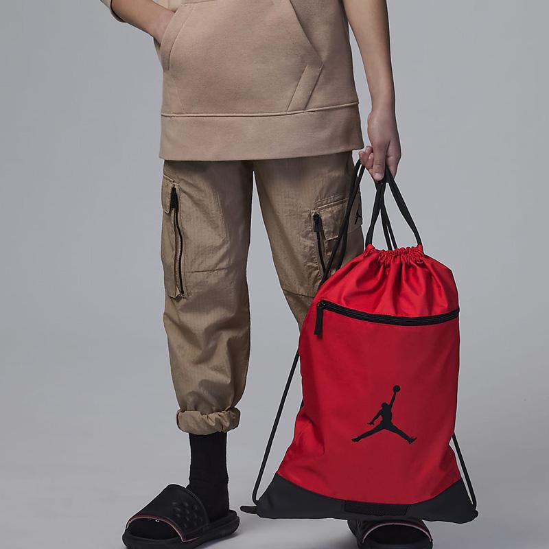 Jordan Logo Print Casual Sports Polyester Gym Bag Small Unisex Gym Bag Red 9A0746-R78