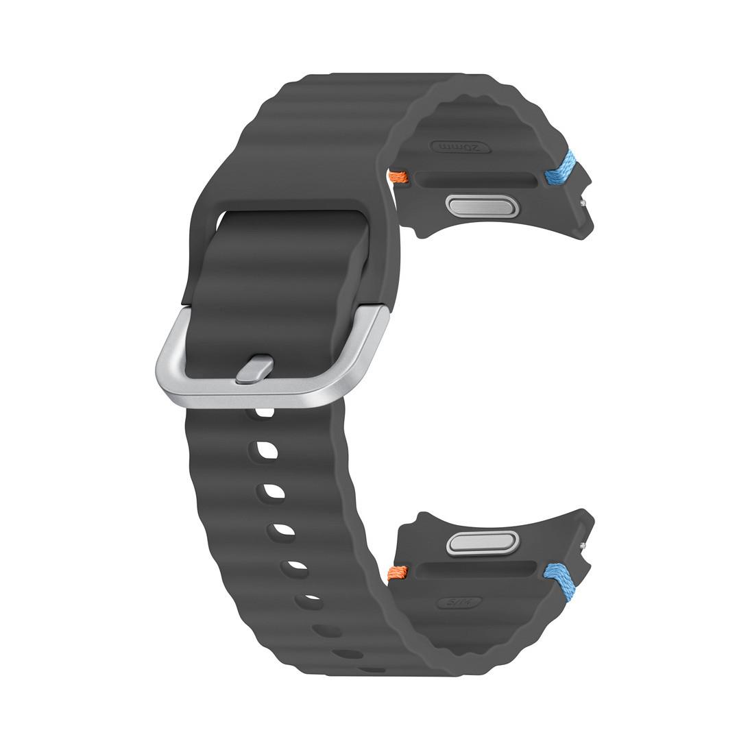 Original Samsung Galaxy Watch 4 4 Classic 5 5 Pro 6 6 Classic 7 Sport Armband S/M M/L Samsung Smartwatch Armbänder S/M M/L S/M dunkelgrau