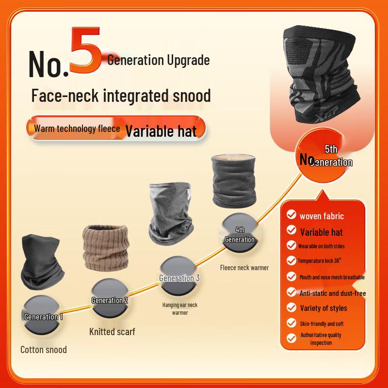 XTEP Cycling Winter Face Mask and Neck Warmer