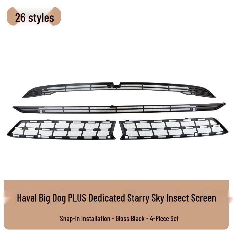 Haval Big Dog PLUS Siatka Przeciw Owadom na Przednią Maskownicę - Ochronna Osłona Przeciw Owadom i Kłaczkowi na Maskownicę Chłodnicy