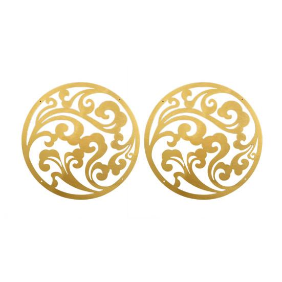 Copper Disc Purification Plate for Birds Bath Brass Tray Safe Water Cleaner Rust-Proof Metal Outdoor Pet Supplies for Tree Statue Pond Balcony