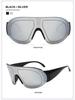 Windproof UV-Protection Sunglasses: Stylish Unisex Large Frame for Outdoor Fashion