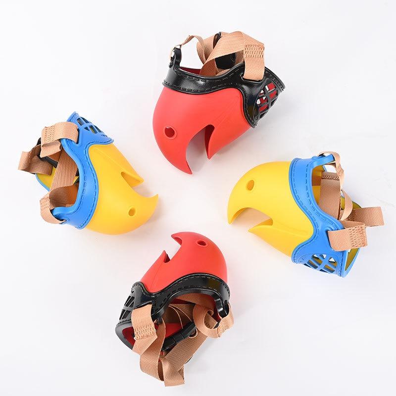 TPE Dog Mouth Cover Anti Bite Anti Barking Disorderly Eating Dog Mouth Cover Parrot Shaped Small Dog Large Pet Barking Stopper