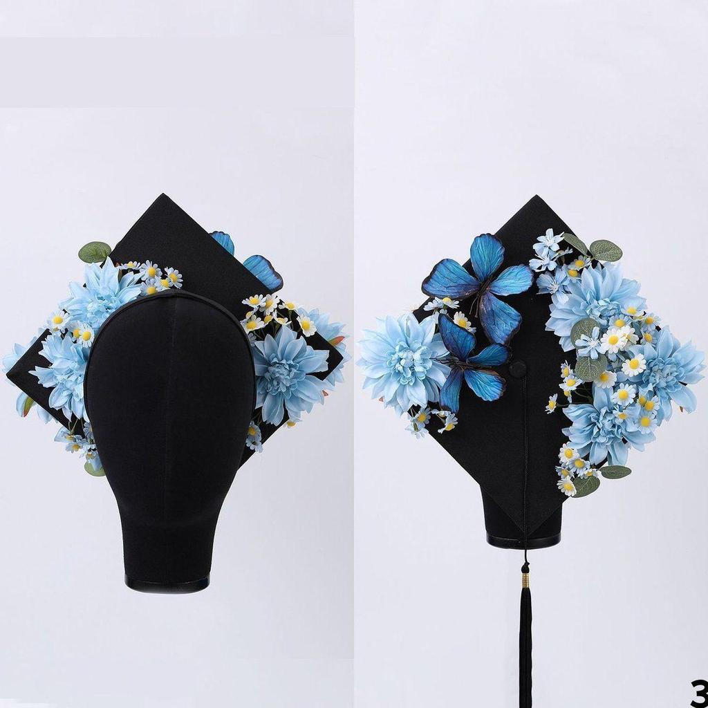 Graduation Flower Hairpin: New Style DIY Master’s Cap for College Student Photos and Gifts