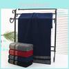 Embroidered Bath Cotton Towel Washcloth Solid Color Extra Thick Daily Women Men