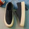 Men's 2025 Trendy Thick-Soled Canvas Slip-Ons: Breathable, Non-Slip, Wear-Resistant Casual Shoes for Spring & Autumn