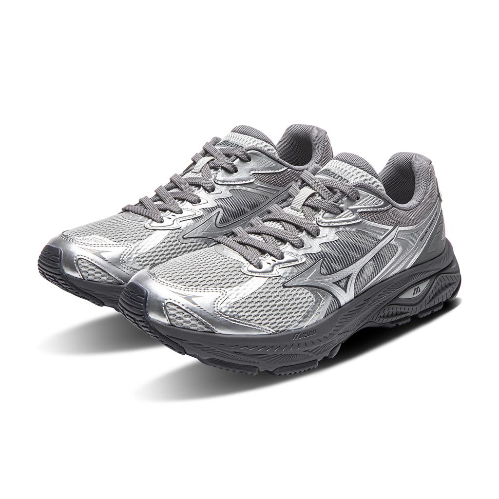 Mizuno RACER V2 Low top Running Shoes Unisex Silver/Shark Gray/Ebony Gray/Black Gray D1GH250613