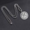 Šalamounova tajná pečeť Ochrana Mystika Amulet Šperky Nerezová ocel Laserem značený Přívěsek Náhrdelník