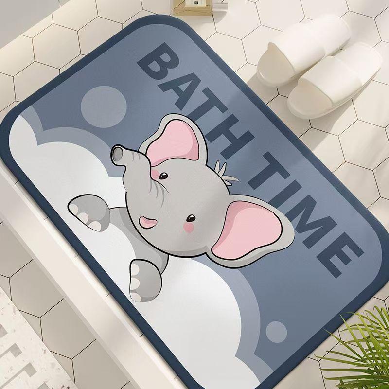 Bathroom absorbent diatom mud toilet  doormat toilet toilet floor mat toilet carpet