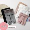 Girls' Fleece-Lined Winter Leggings: Thick Warm Pants for Toddlers and Babies