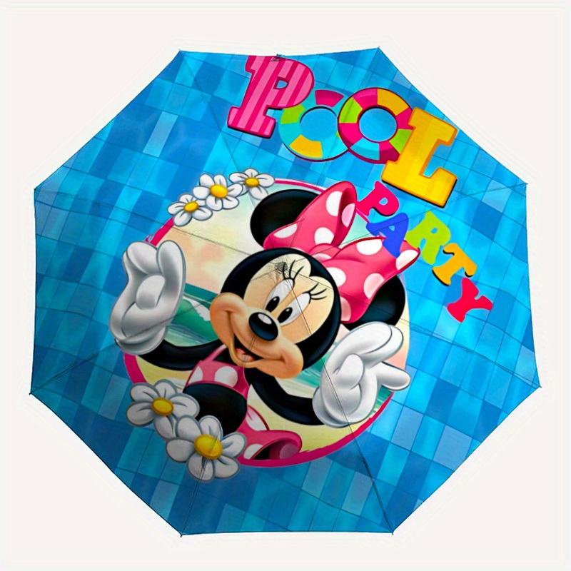 

1pc Minnie Mouse 8-Rib Automatic Folding Umbrella, Portable & Foldable, All-Season Portable Umbrella for Women & Men y250726001