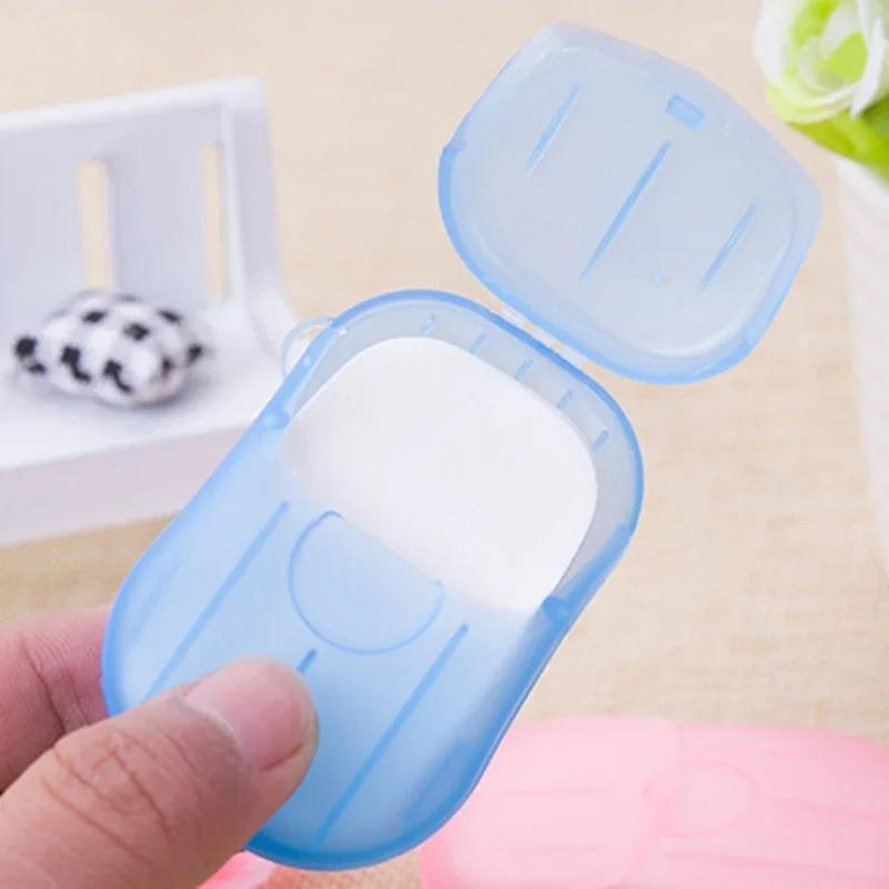 Soap Paper Hand Washing Bath Cleansing Fragrance Sheets Outdoor Travel Sheets Disposable Boxed Soap Portable Mini Paper Soap