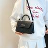 Texture  Summer New Simple Casual Solid Color Shoulder Messenger Bag Versatile Temperament Portable Small Square Bag