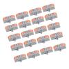 20Pcs Lever Nut Wire Connectors Quick Compact Splice Conductors Push in Terminal Block 223?2P