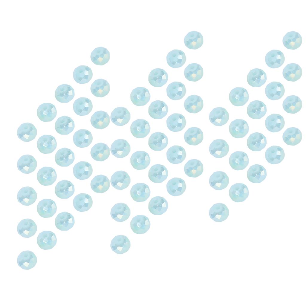 70pcs 0.31inch DIY Plastic Beads Craft Accessories for Jewelry Necklace Bracelet DecorationLight Blue