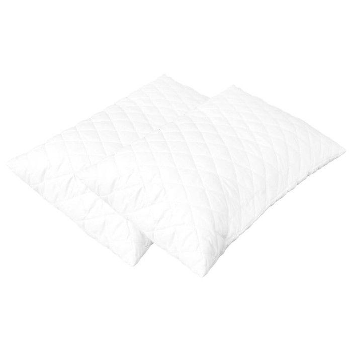 Oreillers - Non spécifié - 60x40x14 cm - Mousse à mémoire de forme - Lot de 2 - Confort médium