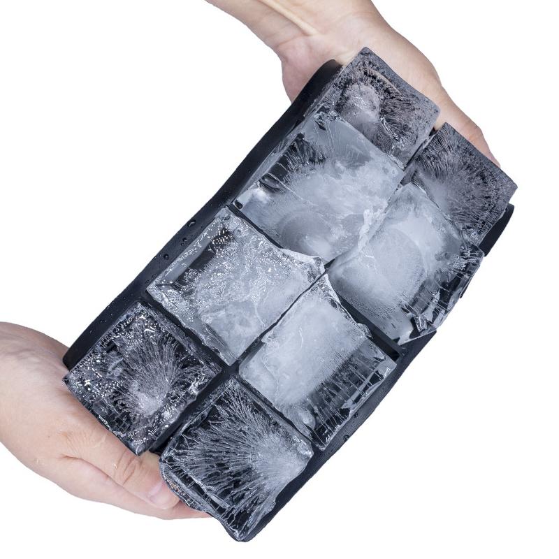 4/6/8/15 Grid Square Ice Cube Molds With Silicone Easy Release For Whiskey Cocktails and Homemade Keep Drinks Chilled Ice Mold