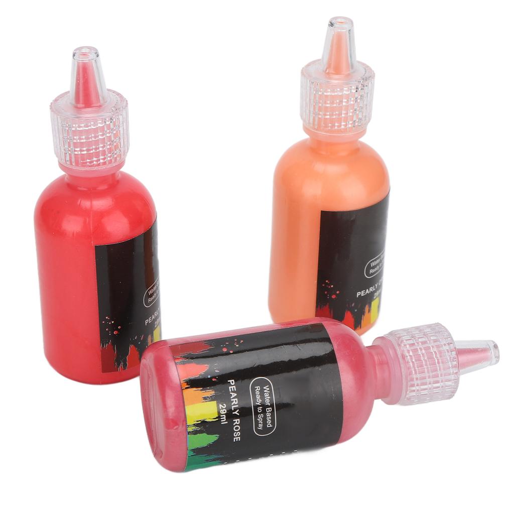 12 Farben Farbe Perlglanz DIY Farbe auf Wasserbasis für Kleidung Auto Leder Wandkunst Handwerk