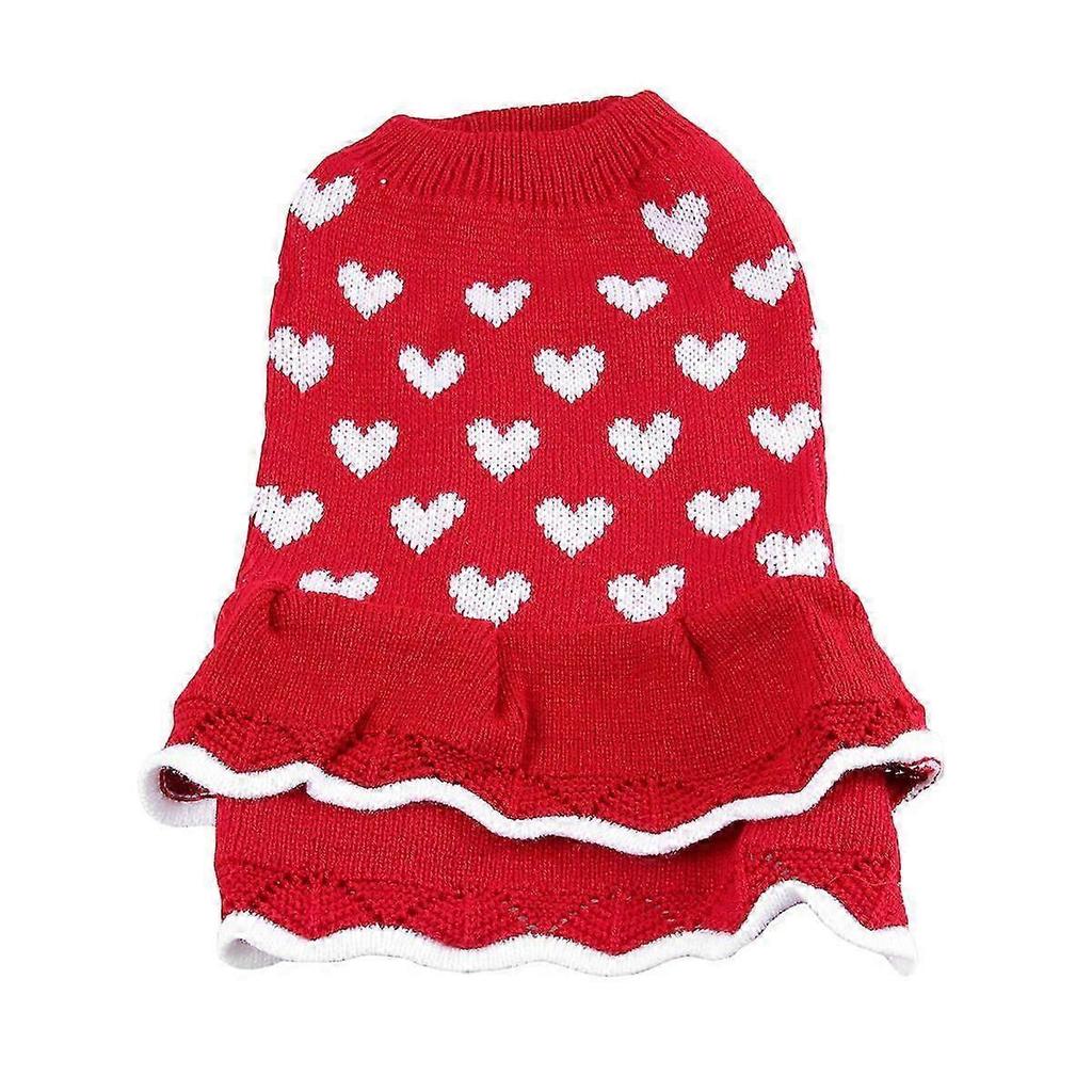Dog Christmas Outfit Dog Skirt Photo Taking Pet Supplies New Year Celebration 1Set