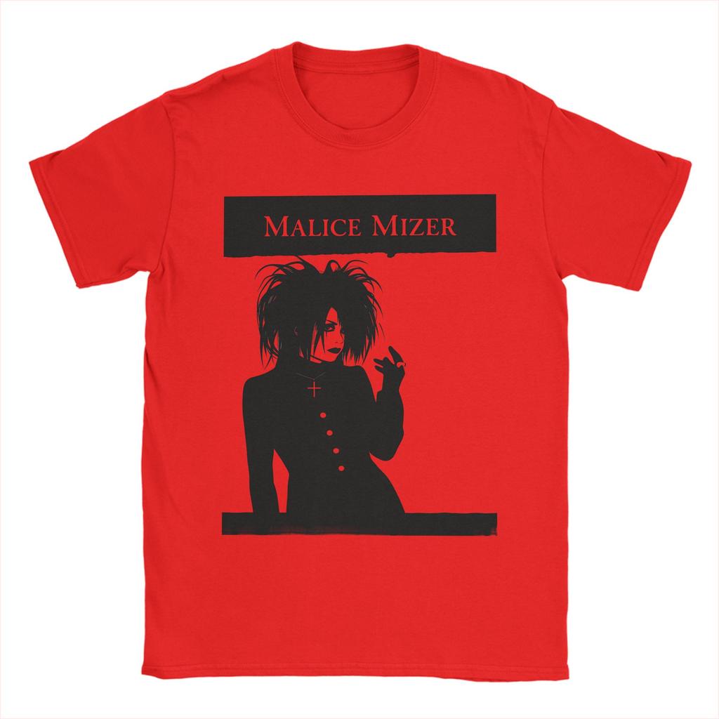 Malice mizer band Maglietta 100% Cotone Per Coppia Estate Stile Street T-shirt Girocollo Harajuku T-shirt Oversize Sformate Top