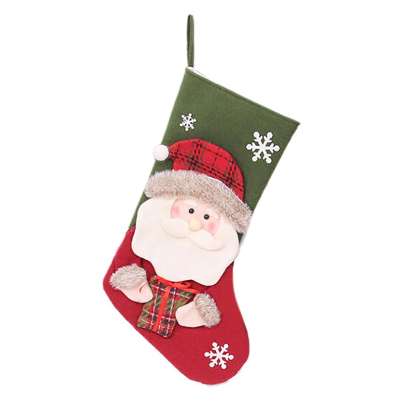 Snowman Santa Claus Reindeer 3D Christmas Stocking Christmas Home Decor Birthday Gift For Friend Family