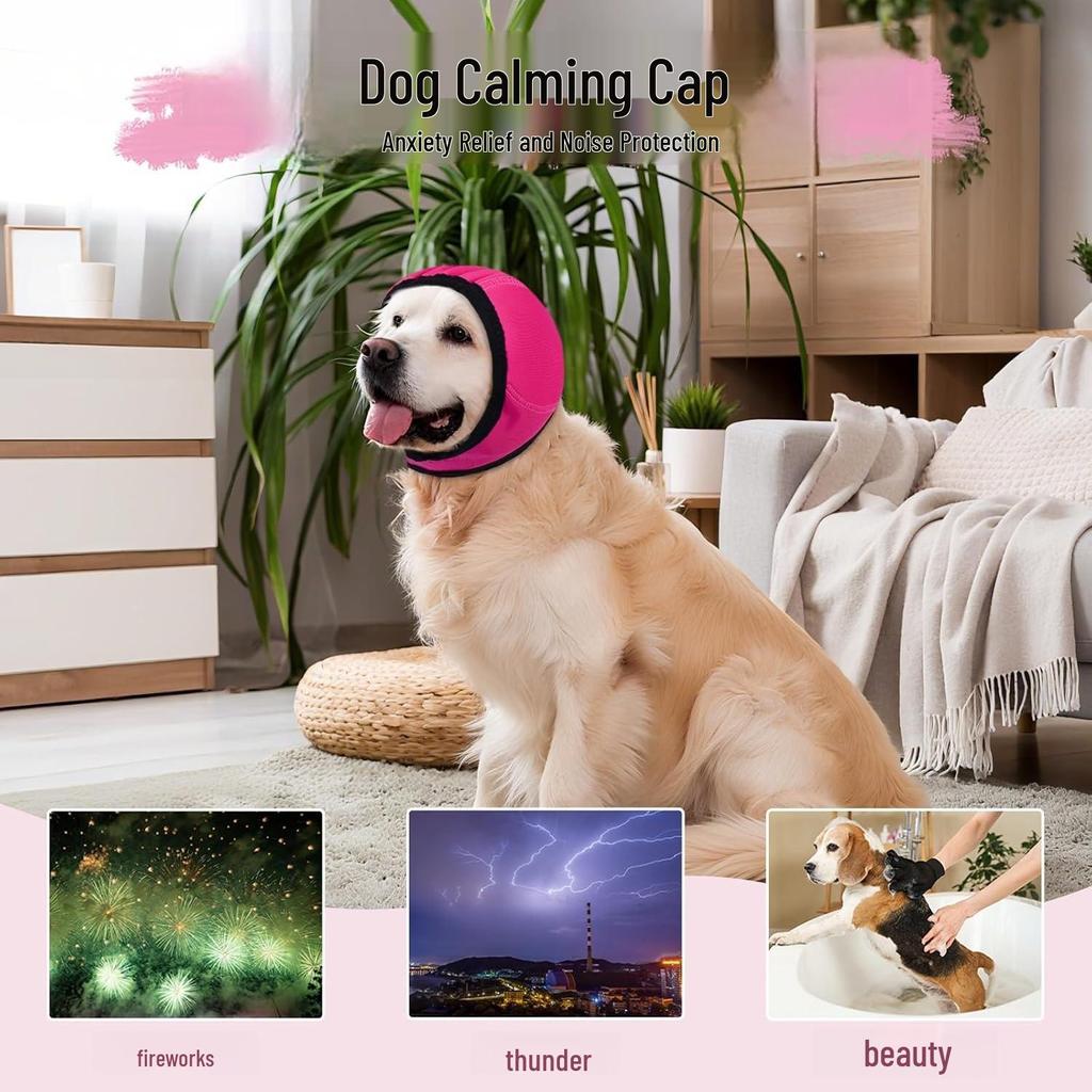 Extra Large Thickened Dog Earmuffs: Noise Reduction Calming Hat and Warm Hooded Sweatshirt for 100-Pound Dogs