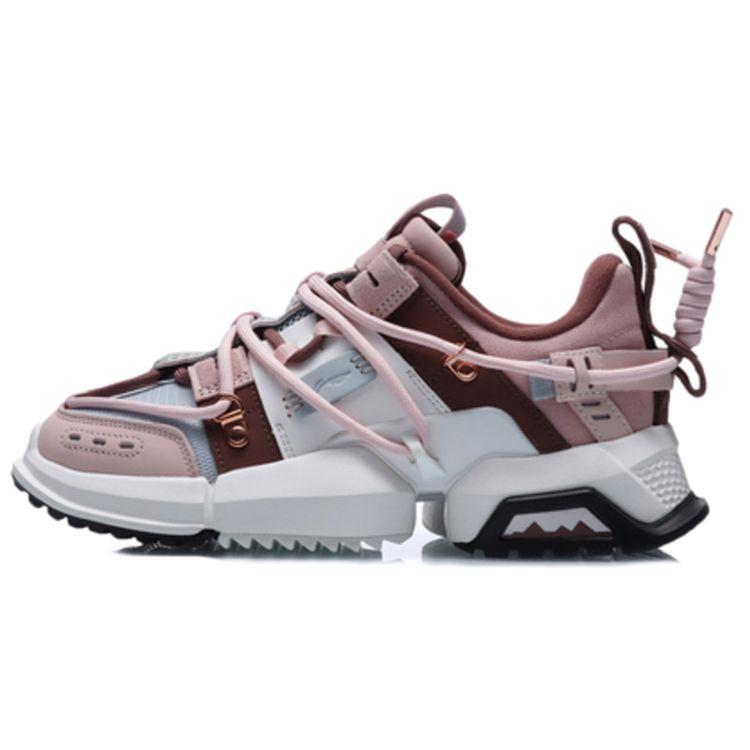 

Li Ning Pangu Sakura кожаная ткань синтетическая замша удобная универсальная износостойкая дышащая повседневная обувь с низким верхом женская повседневная обувь AGLQ182-2