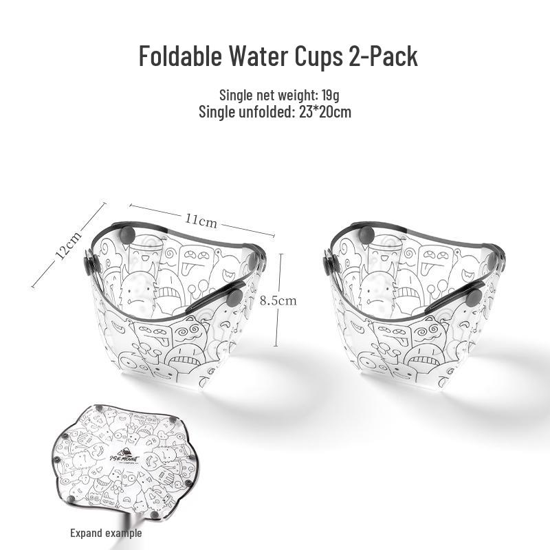 Portable Multi-Purpose Cutlery Set with Folding Bowl, Plate, Coffee Filter, Funnel, and Water Cup
