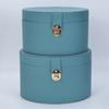 Leather Storage Box Makeup Round Organizer Boxes Modern Minimalist Clothes Storage Container Bedroom Organization Accessories