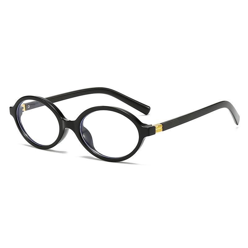 Y2K Style Oval Frame Full Rim PC Polycarbonate Eyeglasses Anti Blue Light Simple for Men Women Daily Casual Office