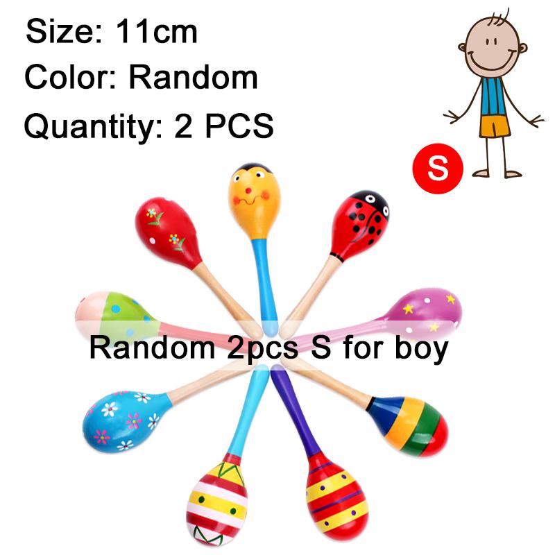 Sand Hammer Wooden Children Orff Instruments Entertainment Style Random Unisex Hand Held Percussion Musical Instrument TMZ