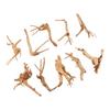 2025 Trend Mini Driftwood For Aquarium Natural Wood Branches Fish Tank Decorations Reptiles Tree Trunk Driftwood Assorted(10 Pac