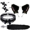Fox Anal Plug Fox Tail Bow Butt Plug Cute Bow-Knot Soft Cat Ears Headbands Erotic Cosplay Accessories Nipple Clamps SM Sex Toys