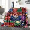 80Th Birthday Celebrationcustomize Your Name Blanket Warm Comfortable And Soft Blankets Are Suitable For Home Lunch Break Blanket Office Sofa Sofa