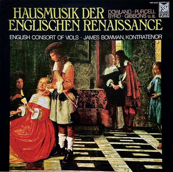 LP Record ENGLISH CONSORT OF VIOLS JAMES BOW Hausmusik Der Englischen Renaissanc FSM53019 FSM Vox 1980 Germany Classical Used