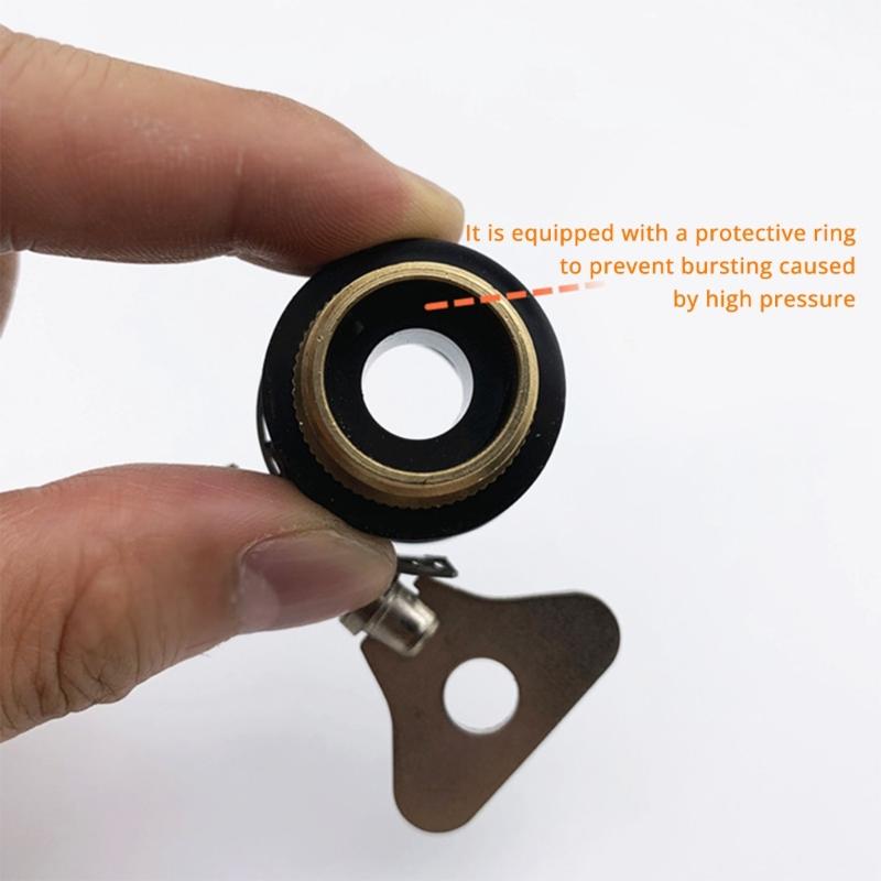1/4Inch Tap Connector Brass Thread Fittings 4Pieces For Garden Irrigation Car Wash Easy Installation Faucet Adapter