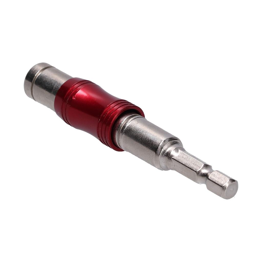 Hex Bit Tip Holder Chrome Vanadium Steel Self Locking Multi Angle Extension Rod for Electric Drill Screwdriver(Red