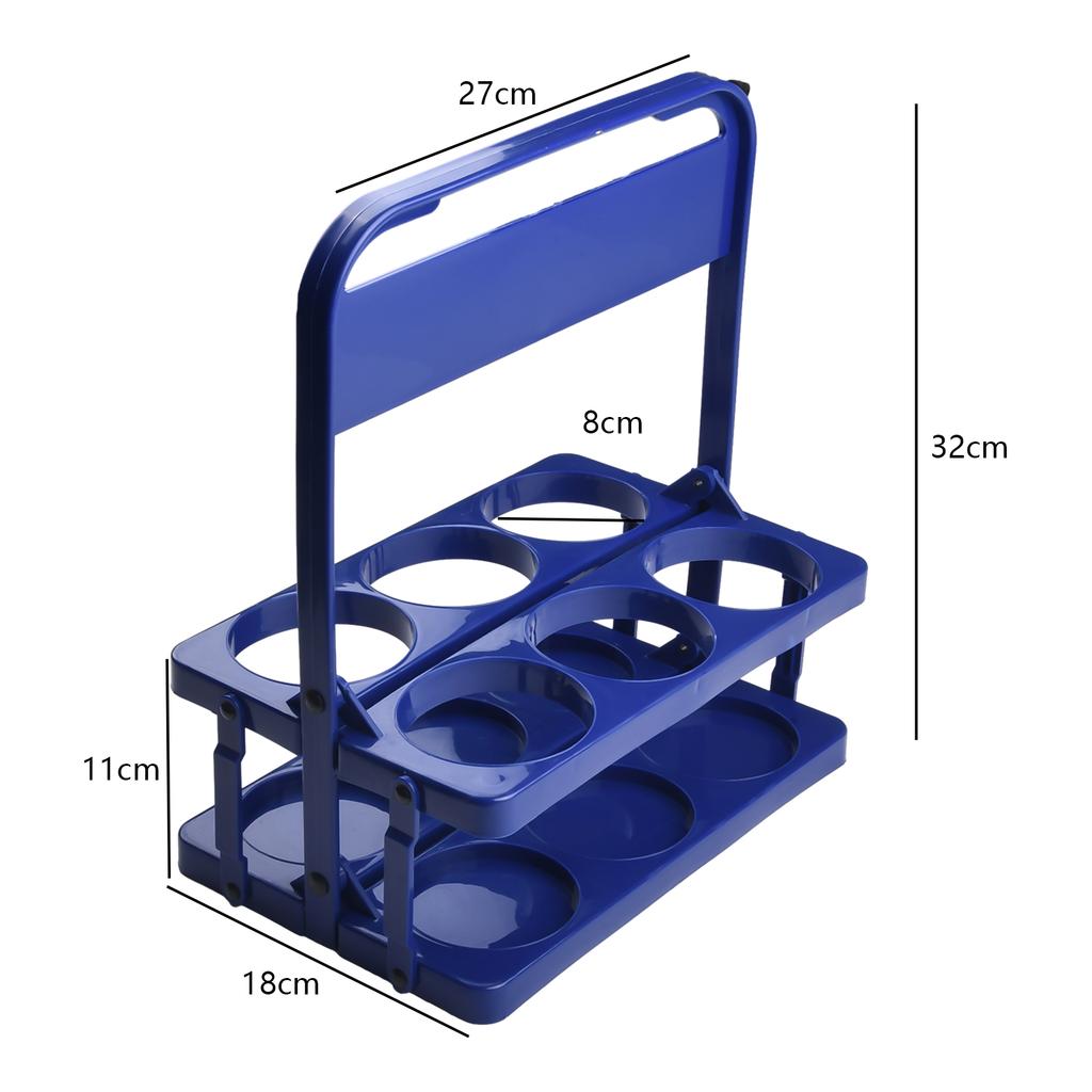 High Quality Plastic Plastic Basket Beer Rack Bottle Holder Foldable Reusable 6 Pack Beer Bottle Food Delivery