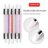5Pcs/Set Double-Ended Nail Art Pen Professional Silicone Tip Nail Design Pen Nail Women Girls DIY Manicure Art Dotting Painting Tools