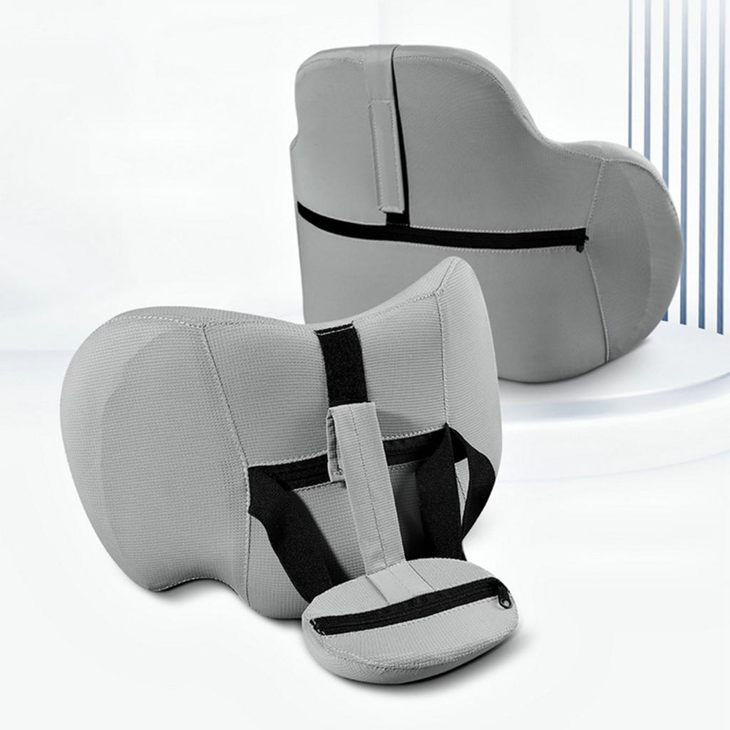 Comfortable Memory Car Seat Headrest/Lumbar Support Adjustable Design Lightweight for Long Drives & Office Work