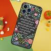 Bible Verse Jesus Christ Christian Phone Case For iPhone 17 Pro Max 16 15 13 12 11 14 Pro Max Plus 12 13 Mini 16e 17 Air Cover