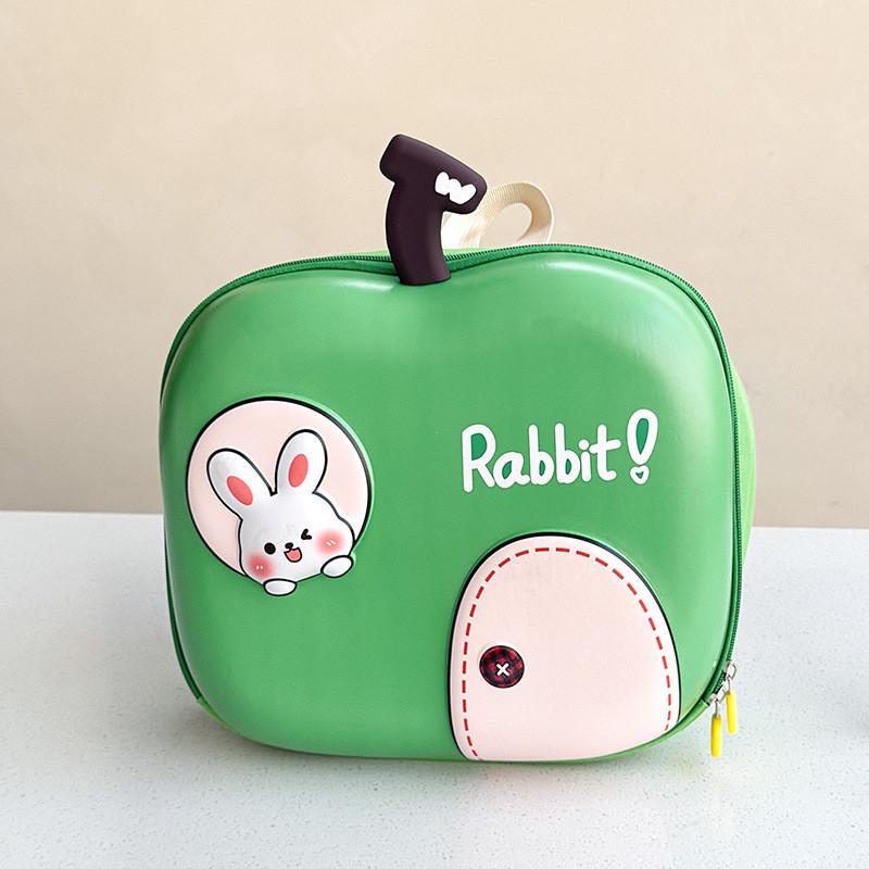 Playful Apple Shaped Kids Backpack With Breathable Fabric Ideal For Everyday Adventures