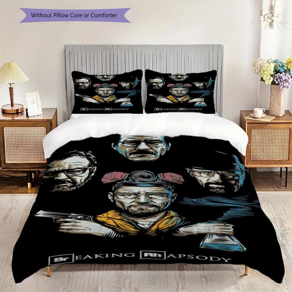 Power Betrayal Redemption Bedding (1 * Duvet Cover + 2 * Pillowcase, Without Core) 2D Flat Christmas Birthday Gift Bedding Set Soft and Comfortable