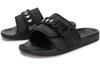 Men's Slippers Kappa Slip Resistant Slide Slippers Unisex Black