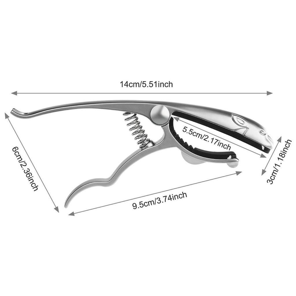 Shaped Guitar Capo High Performance Premium Stylish Guitar Accessory