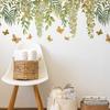 Watercolor Fresh Vine and Butterfly Living Room and Bedroom Background Wall Decoration Stickers