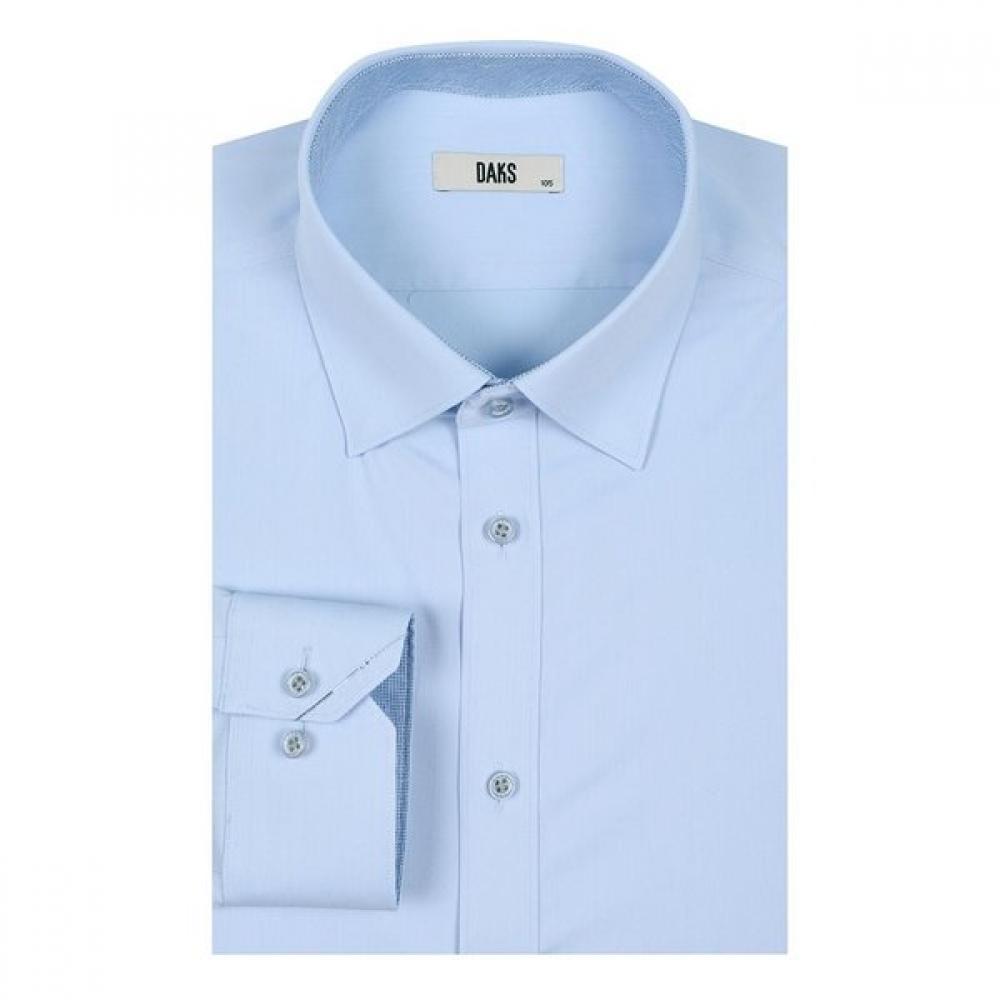 DakS Men S Stretch Solid Regular Fit Long Sleeve Shirt dmp1Shdl113b1