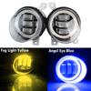 2 X Angel Eye LED Fog Light DRL For Volkswagen VW Scirocco 3/III 2008-2014 Canbus Car Front Fog Daytime Running Lamp Assembly