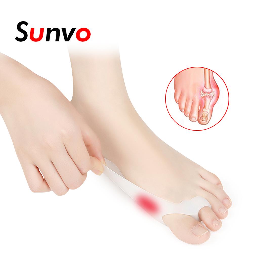 Silikon Zehenspreizer Schiene – Großzehen Überlappungskorrektor & Fußorthese (1 Paar)