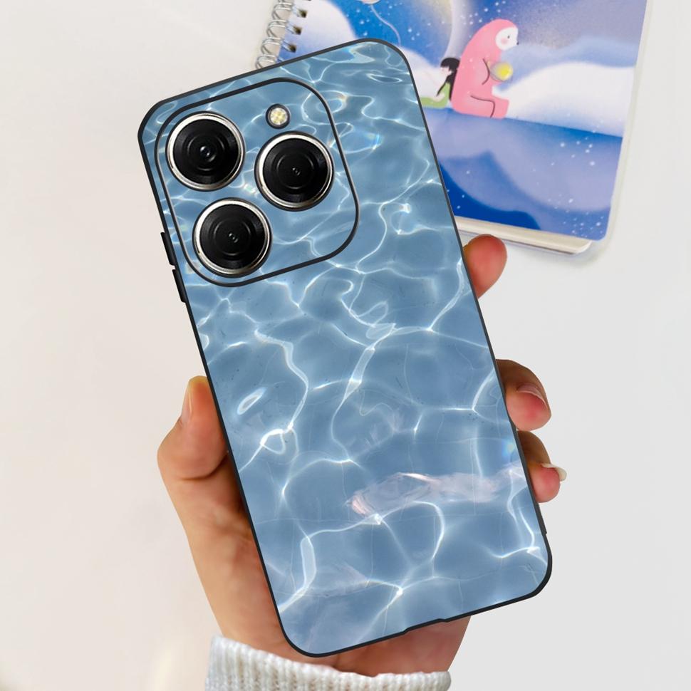 For Tecno Spark 20 Pro Casing KJ6 Luxury Candy Painted Cover Soft Silicone Case For Tecno Spark 20 Spark20 Pro Housing Funda